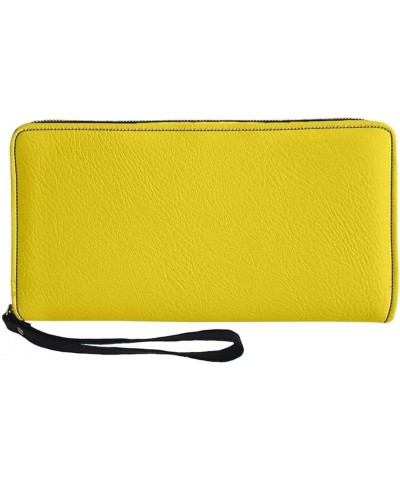 Wristlet Wallets for Women Fashion PU Leather Clutch Wallet Zip around Phone Purse Card Holder Organizer Yellow $10.77 Wallets