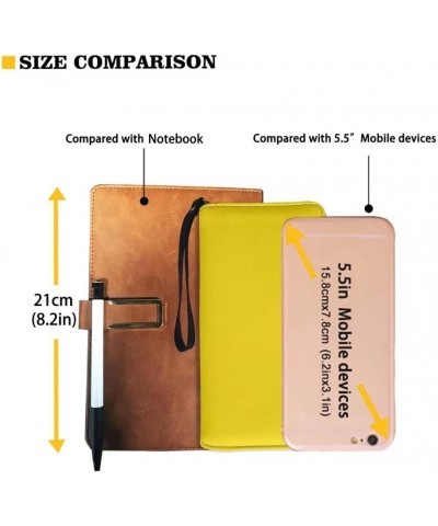 Wristlet Wallets for Women Fashion PU Leather Clutch Wallet Zip around Phone Purse Card Holder Organizer Yellow $10.77 Wallets