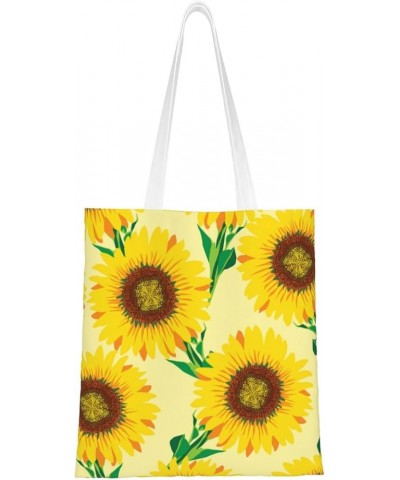 Sunflowers Single Shoulder Fashion Canvas Tote Shopping Bags Handbags For Men And Women Sunflowers45 $10.53 Totes