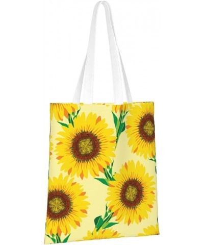 Sunflowers Single Shoulder Fashion Canvas Tote Shopping Bags Handbags For Men And Women Sunflowers45 $10.53 Totes