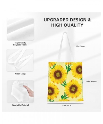 Sunflowers Single Shoulder Fashion Canvas Tote Shopping Bags Handbags For Men And Women Sunflowers45 $10.53 Totes