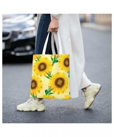 Sunflowers Single Shoulder Fashion Canvas Tote Shopping Bags Handbags For Men And Women Sunflowers45 $10.53 Totes