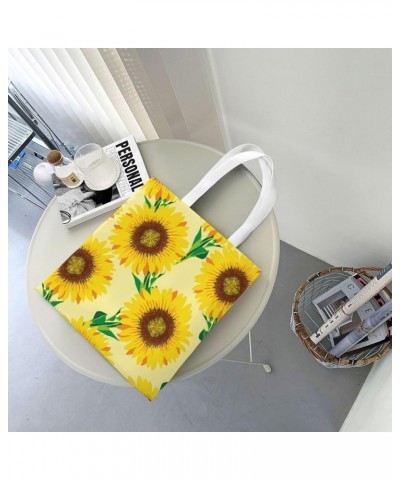 Sunflowers Single Shoulder Fashion Canvas Tote Shopping Bags Handbags For Men And Women Sunflowers45 $10.53 Totes