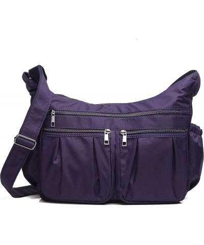 Crossbody Purses for Women Shoulder Handbags Lightweight Waterproof Nylon Travel Bag Ladies Pocketbooks Purple - Large $13.95...