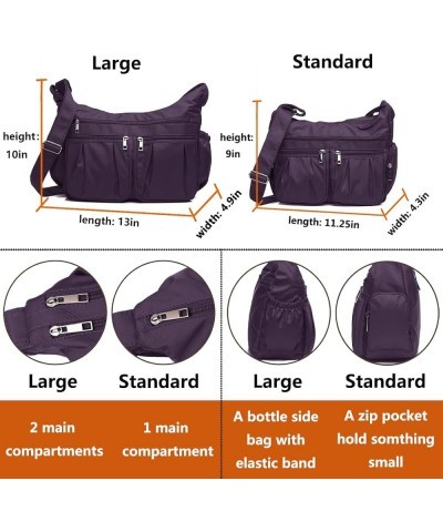 Crossbody Purses for Women Shoulder Handbags Lightweight Waterproof Nylon Travel Bag Ladies Pocketbooks Purple - Large $13.95...