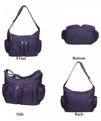 Crossbody Purses for Women Shoulder Handbags Lightweight Waterproof Nylon Travel Bag Ladies Pocketbooks Purple - Large $13.95...