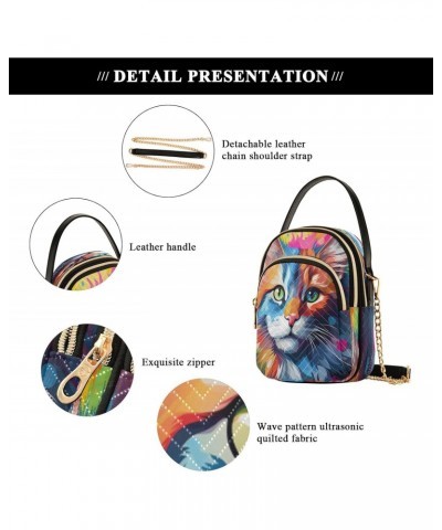 Quilted Crossbody Bags for Women,Cat30 Women's Crossbody Handbags Small Travel Purses Phone Bag $9.24 Crossbody Bags