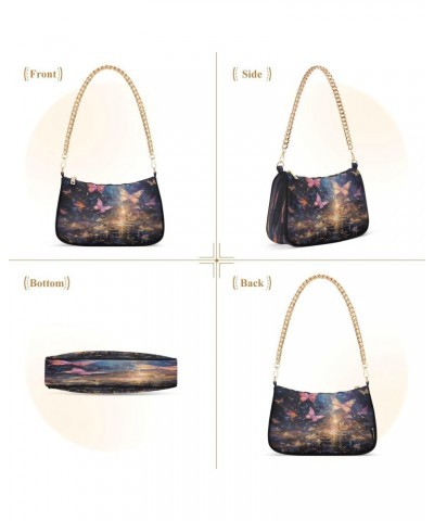 Shoulder Bags for Women Butterflies (7) Hobo Tote Handbag Small Clutch Purse with Zipper Closure $16.73 Shoulder Bags