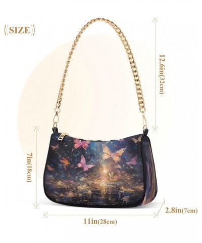 Shoulder Bags for Women Butterflies (7) Hobo Tote Handbag Small Clutch Purse with Zipper Closure $16.73 Shoulder Bags