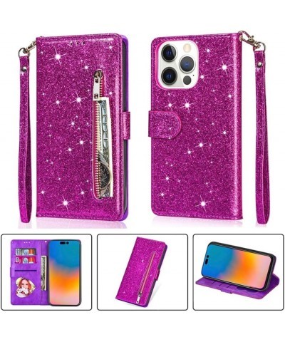 for Google Pixel 6 Magnetic Flip Sparkling Phone Case, Zipper Bag Protective Leather Case Gold Pixel 7 Purple $19.30 Others