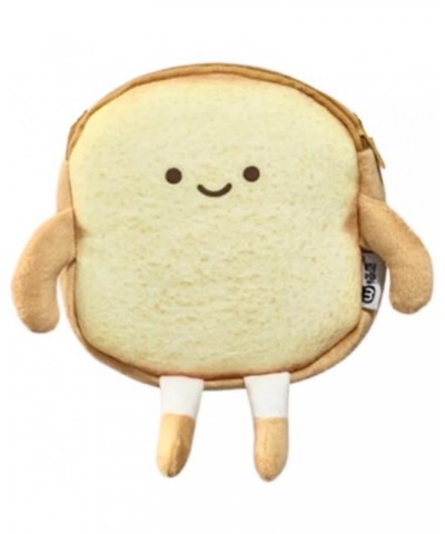 Toast Small Crossbody Purse Plush Bag Cute Travel Phone Purse Kawaii Cross Body Butter Bread Shoulder Purse for Women Happy $...