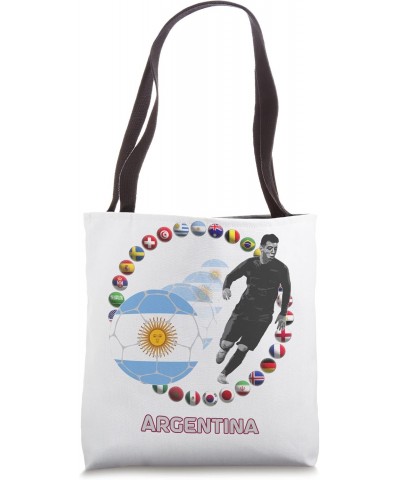 International World Flags Football Game Argentina Soccer Tote Bag $15.14 Totes