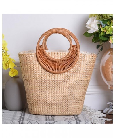 Large Straw Bags for Women - Straw Travel Beach Totes Bag - Woven Summer Tote Handmade Beach Bag Handbag $21.04 Totes