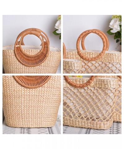 Large Straw Bags for Women - Straw Travel Beach Totes Bag - Woven Summer Tote Handmade Beach Bag Handbag $21.04 Totes