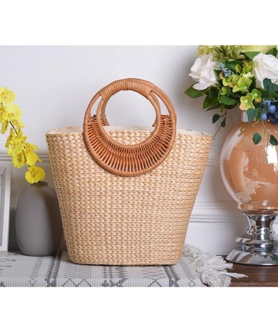 Large Straw Bags for Women - Straw Travel Beach Totes Bag - Woven Summer Tote Handmade Beach Bag Handbag $21.04 Totes