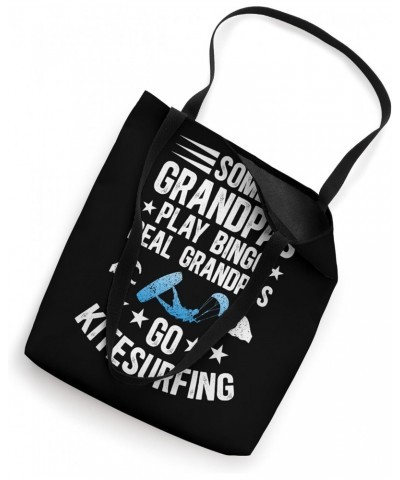 Real Grandpas Go Kitesurfing Kitesurf Kiteboarder Kiteboard Tote Bag $12.96 Totes