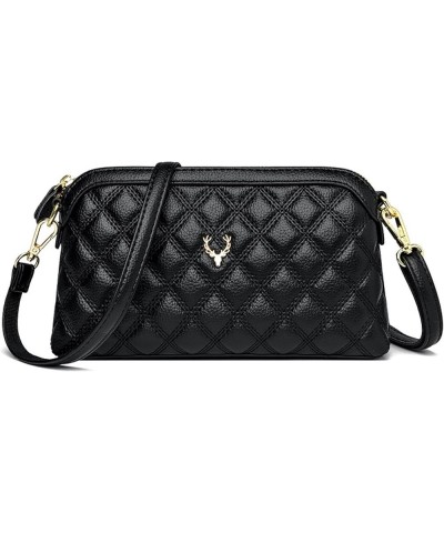 Women's bag embroidered one-shoulder cross-body bag simple hand-held women's bag Checkered Kangaroo $27.64 Shoulder Bags