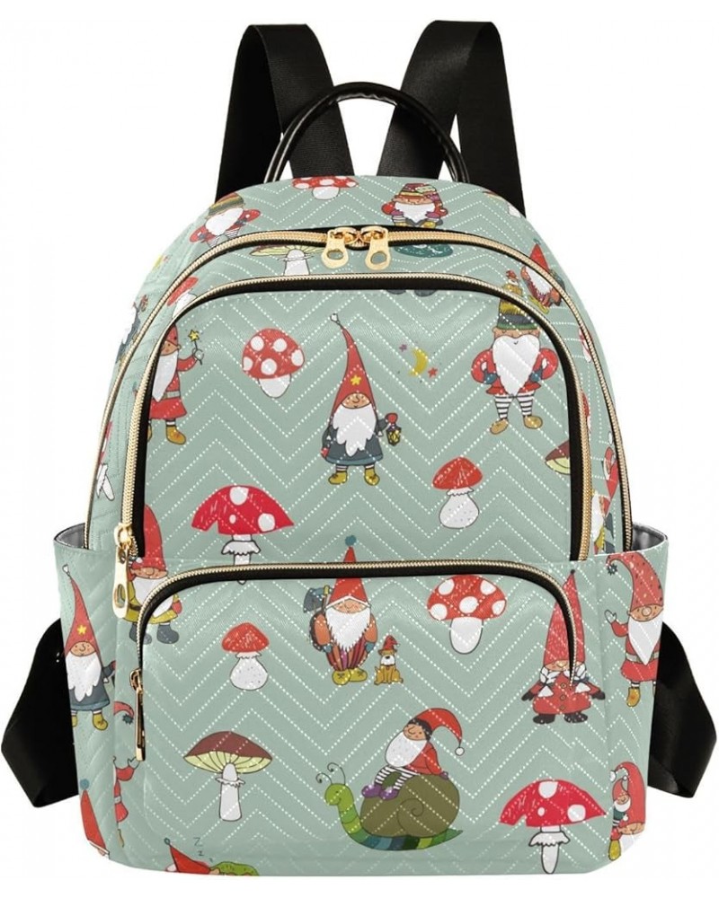 Gnome Backpack Purse for Women Anti-theft Small Fashion Travel Backpack Back Pack Weekend Bag,S Medium $14.26 Backpacks