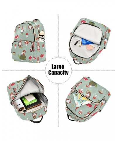 Gnome Backpack Purse for Women Anti-theft Small Fashion Travel Backpack Back Pack Weekend Bag,S Medium $14.26 Backpacks