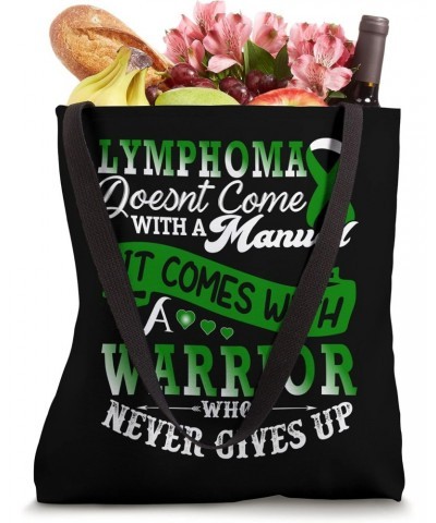 Lymphoma Warrior Green Ribbon Support Tote Bag $10.33 Totes