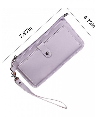 Wallet Women, Ladies Wallet with Zipper, Large Capacity Slim Bifold Credit Card Holder, Multi Card Holder Coin Purse Purple $...