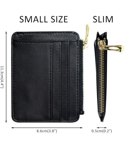 Wallet for Women, Slim Credit Card Holder, Compact Size Minimalist Wallet (Apricot) Z-Black $7.50 Wallets