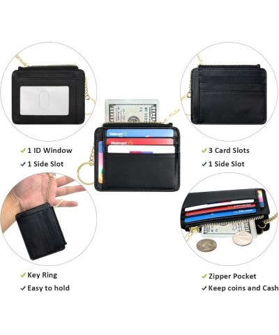 Wallet for Women, Slim Credit Card Holder, Compact Size Minimalist Wallet (Apricot) Z-Black $7.50 Wallets