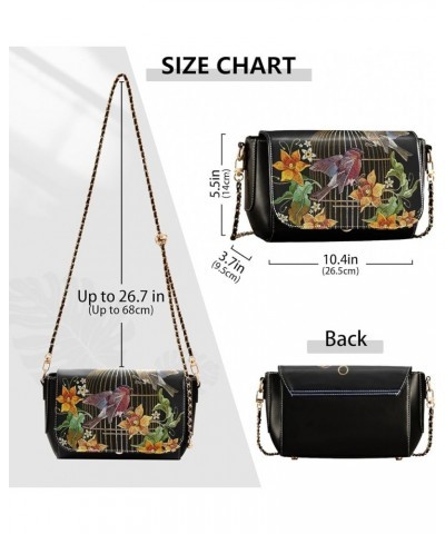 Crossbody Bags for Women Trendy Women's Black Shoulder Bag Small PU Leather Flap Cross Body Bag Handbags Pattern11 $24.18 Cro...