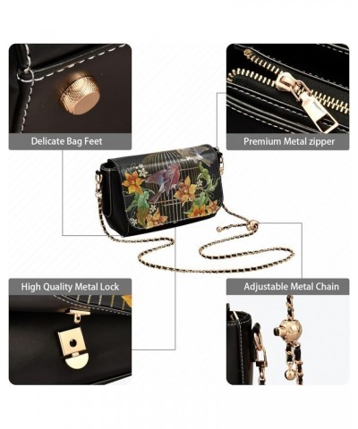 Crossbody Bags for Women Trendy Women's Black Shoulder Bag Small PU Leather Flap Cross Body Bag Handbags Pattern11 $24.18 Cro...