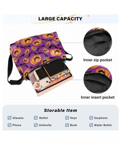 Halloween Pumpkin Hobo Bags for Women Leather Handbag Shoulder Bag Purses Crossbody Bag for Gifts Travel Work $15.84 Hobo Bags