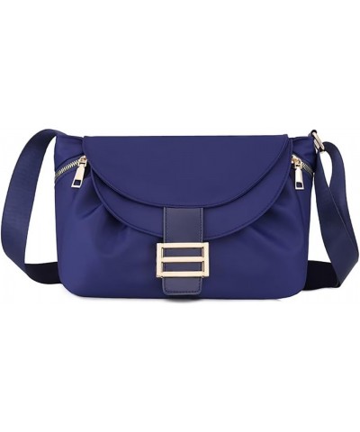 Nylon Crossbody Bag for Women Water Resistant Shoulder Purse Messenger Bag Multi-pockets Tote Handbag for Travel Work Blue $2...