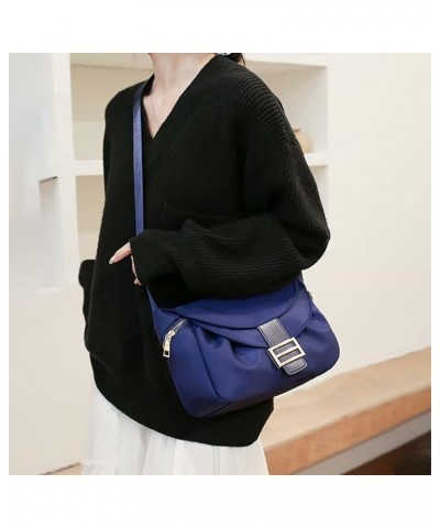 Nylon Crossbody Bag for Women Water Resistant Shoulder Purse Messenger Bag Multi-pockets Tote Handbag for Travel Work Blue $2...