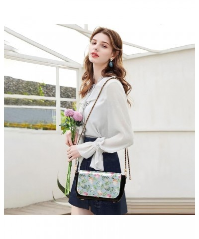 Crossbody Bags for Women Trendy Women's Black Shoulder Bag Small PU Leather Flap Cross Body Bag Handbags Pattern12 $16.80 Cro...