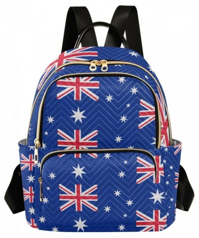 Patriot Women Backpack Australia Flag Anti-Theft Travel Backpack with Luggage Belt Lightweight Handbag Lady Purse Roomy Doubl...