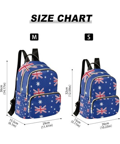 Patriot Women Backpack Australia Flag Anti-Theft Travel Backpack with Luggage Belt Lightweight Handbag Lady Purse Roomy Doubl...