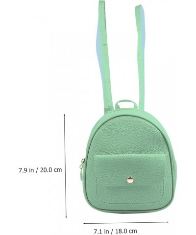 2 Pcs Women's Backpack Pu Shoulder Bag Backpack for Women Fashion Pu Mini Backpack Fashion Backpack for Women Pu Travel Bag W...