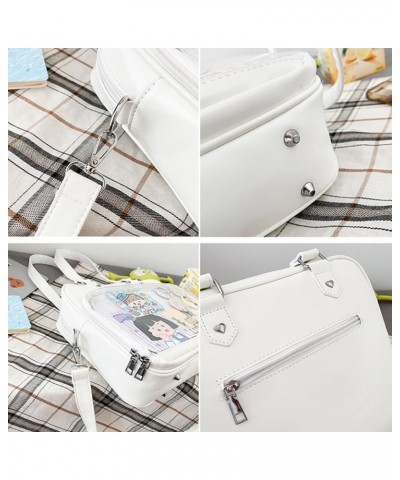 Women JK Purse Shoulder Bags Handbag Transparent Window DIY Messenger Bag Small Wallet Pendant Purple $22.38 Totes