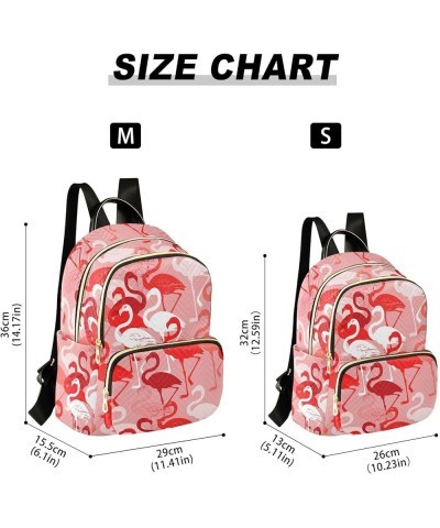 White Pink Flamingo Backpack Purse for Women Anti-theft Small Fashion Travel Backpack Back Pack Handbag Lady Purse,M Small $2...