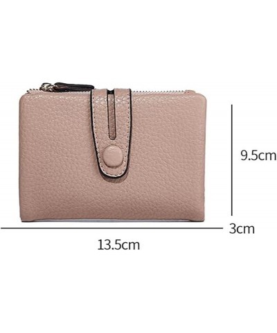 Small Wallets for Women, Compact Billfold Wallets Multi Card Holder with ID Window Zipper Coin Purse (Brown) Khaki $10.79 Wal...