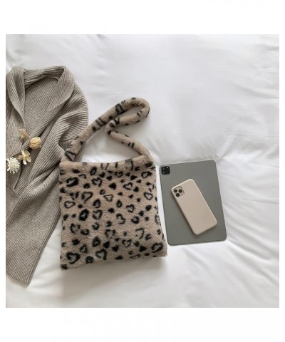 Fashion Women Shoulr s Button P Unrarm Bags Hobos Shoulr s for nter Autumn Brown Leopard $6.34 Hobo Bags