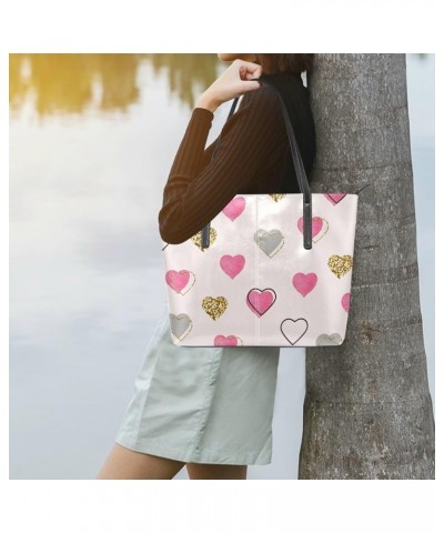 Handbags for Women Tote Bags with 11.08"(L) x 3.54"(W) x 11.02"(W) - Cute Hearts Love Cute Hearts Love 6 $19.77 Totes