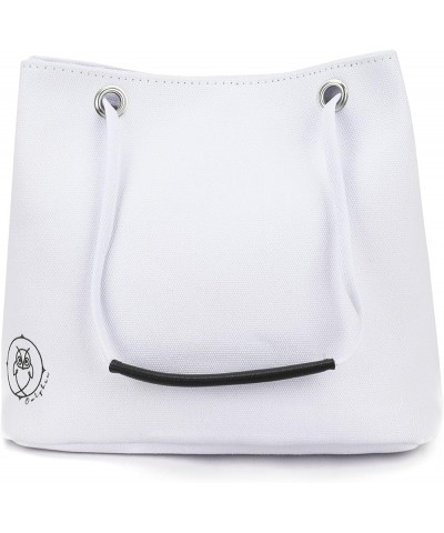 Multifunctional and Convenient Handbag, canvas tote bag with pockets White $13.12 Totes