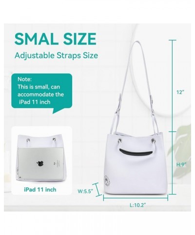 Multifunctional and Convenient Handbag, canvas tote bag with pockets White $13.12 Totes