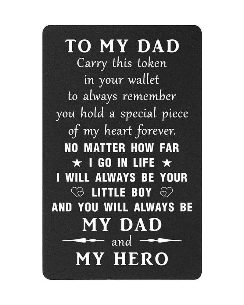 Dad Gifts from Daughter - Fathers Day Card, I Will Always Be Your Little Girl, My Hero Dad Birthday Wallet Card, from Daughte...