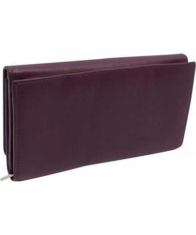 Womens RFID Genuine Leather Wallet Clutch Zip Around Checkbook Organizer for Ladies (Tan) Purple $15.89 Wallets