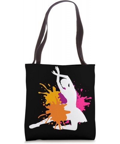 Colorful Ballerina Cute Ballerina Ballet Dancer Ballet Tote Bag $12.50 Totes