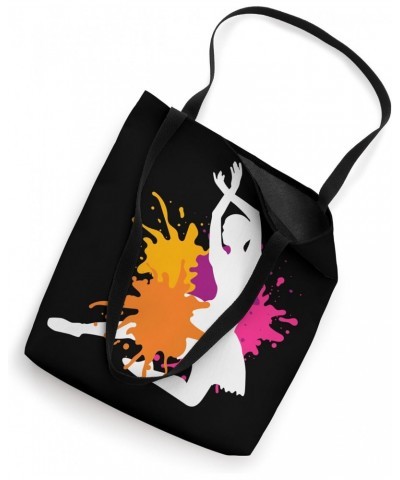 Colorful Ballerina Cute Ballerina Ballet Dancer Ballet Tote Bag $12.50 Totes