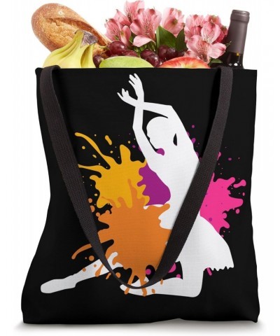 Colorful Ballerina Cute Ballerina Ballet Dancer Ballet Tote Bag $12.50 Totes