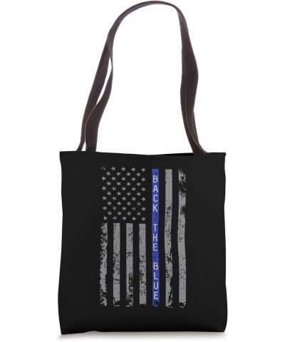 Back the Blue American Flag Tote Bag $11.42 Totes