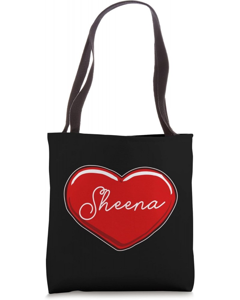 Hand Drawn Heart Sheena - First Name Hearts I Love Sheena Tote Bag $9.43 Totes